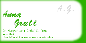 anna grull business card